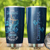 Camellia Personalized I Ride Dolphins Beacause Brooms Are For Amateurs Stainless Steel Tumbler-Sweat-Proof Double Wall Travel Cup With Lid