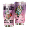 Camellia Personalized That's What I Do I Read Books Stainless Steel Tumbler - Double-Walled Insulation Vacumm Flask - Gift For Book Lovers, Nerd, International Book Day