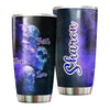 Camellia Personalized Skull Faith Hope Love  Stainless Steel Tumbler-Double-Walled Travel Therma Cup With Lid