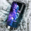 Camellia Personalized Skull Faith Hope Love  Stainless Steel Tumbler-Double-Walled Travel Therma Cup With Lid