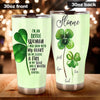 Camellia Persionalized Irish Woman I Was Born With My Heart Oh My Sleeve A Fire In My Soul And A Mouth I Cant ControlStainless Steel Tumbler - Customized Double - Walled Insulation Travel Thermal Cup With Lid