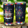 Camellia Personalized Hippie Gnomy Stainless Steel Tumbler-Double-Walled Insulation Travel Cup With Lid Gift For Chistmas 02