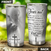 Camellia Personalized Faith Jesus Right Hand Steel Tumbler- Wall Insulated Cup With Lid Travel Mug 02
