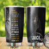 Camellia Persionalized 3D Wolf To My Husband I Love You Your Wife Stainless Steel Tumbler - Customized Double - Walled Insulation Travel Thermal Cup With Lid Gift For Husband