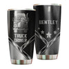 Camellia Personalized Truck Driver Stainless Steel Tumbler-Double-Walled Insulation Cup With Lid Gift For Trucker