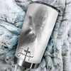 Camellia Personalized Faith Jesus Right Hand Steel Tumbler- Wall Insulated Cup With Lid Travel Mug 02