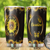 Camellia Personalized Hippie Sunflowers Imagine All The People Living Life In Peace Stainless Steel Tumbler-Double-Walled Insulation Travel Cup With Lid