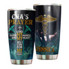 Camellia Personalized CNAs Prayer Stainless Steel Tumbler - Customized Double-Walled Insulation Travel Thermal Cup With Lid