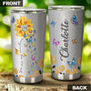Camellia Personalized Butterfly You Are My Sunshine Stainless Steel Tumbler - Double-Walled Insulation Vacumm Flask - For Thanksgiving, Memorial Day, Christians, Christmas Gift