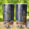 Camellia Persionalized 3D Colorful Pencil Teacher Nutritional Facts Stainless Steel Tumbler - Customized Double - Walled Insulation Travel Thermal Cup With Lid Gift For Teacher