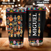 Camellia Personalized Mexico Sugar Skull Stainless Steel Tumbler-Double-Walled Insulation Travel Cup With Lid