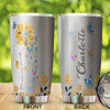 Camellia Personalized Butterfly You Are My Sunshine Stainless Steel Tumbler - Double-Walled Insulation Vacumm Flask - For Thanksgiving, Memorial Day, Christians, Christmas Gift