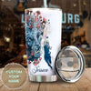 Camellia Personalized Doctor Hair Up Scrups On Time To Fight Against The Virus Stainless Steel Tumbler - Customized Double-Walled Insulation Travel Thermal Cup With Lid