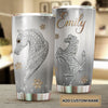 Camellia Personalized Horse Jewelry Style Stainless Steel Tumbler - Double-Walled Insulation Vacumm Flask - Gift For Horse Lovers, Cowgirls, Cowboys, Perfect Christmas, Thanksgiving Gift 02