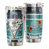 Camellia Personalized Hippie Pattern Van Stainless Steel Tumbler-Sweat-Proof Double Wall Travel Cup With Lid