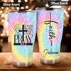 Camellia Personalized Faith Raise Up And Pray Stainless Steel Tumbler-Double-Walled Travel Therma Cup With Lid