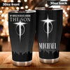 Camellia Personalized Faith My World Revolves Around The Son Stainless Steel Tumbler-Wall Insulated Cup With Lid Travel Mug