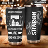 Camellia Personalized Horse Into The Barn Stainless Steel Tumbler - Double-Walled Insulation Vacumm Flask - Gift For Horse Lovers, Cowgirls, Cowboys, Perfect Christmas, Thanksgiving Gift