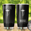 Camellia Personalized Faith My World Revolves Around The Son Stainless Steel Tumbler-Wall Insulated Cup With Lid Travel Mug