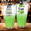 Camellia Persionalized Irish Kisses Shamrock Wishes Stainless Steel Tumbler - Customized Double - Walled Insulation Travel Thermal Cup With Lid