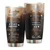 Camellia Personalized Loving Letter From  Mom To Daughter Stainless Steel Tumbler-Double-Walled Travel Therma Cup With Lid