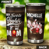 Camellia Persionalized 3D My Favourite Bowler Call Me Mom Stainless Steel Tumbler - Customized Double - Walled Insulation Thermal Cup With Lid