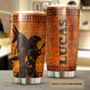 Camellia Personalized Anubis Ancient Egypt Stainless Steel Tumbler - Double-Walled Insulation Vacumm Flask - Gift For Ancient Egypt Culture Lovers