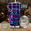 Camellia Personalized Butterfly Quotes From Mama To Daughter Stainless Steel Tumbler - Double-Walled Insulation Vacumm Flask - For Thanksgiving, Memorial Day, Daughter Gift