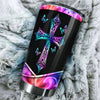 Camellia Personalized The Cross Symbol Of God's Love Stainless Steel Tumbler-Thermal Flask Travel Therma Cup With Lid