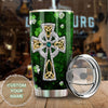 Camellia Persionalized Irish Jewelry Style Stainless Steel Tumbler - Customized Double - Walled Insulation Travel Thermal Cup With Lid