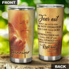 Camellia Personalized Faith Jesus Right Hand Steel Tumbler- Wall Insulated Cup With Lid Travel Mug 03