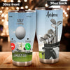 Camellia Personalized Golf Is Calling And I Must Go Stainless Steel Tumbler-Double-Walled Travel Therma Cup With Lid Gift For Golf Player 01