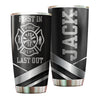 Camellia Personalized Firefighter First In Last Out Stainless Steel Tumbler-Double-Walled Insulation Gift For Firefighter Fireman 03