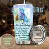 Camellia Personalized Butterfly Advice Take Time To Smell Flowers Stainless Steel Tumbler - Double-Walled Insulation Vacumm Flask - For Thanksgiving, Memorial Day, Christians, Christmas Gift
