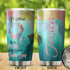 Camellia Personalized She Must Be A Mermaid She Has No Fear Of Depth Stainless Steel Tumbler-Double-Walled Insulation Travel Cup With Lid