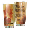 Camellia Personalized Faith Jesus Right Hand Steel Tumbler- Wall Insulated Cup With Lid Travel Mug 03