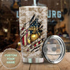 Camellia Personalized United States Marine Corps Stainless Steel Tumbler-Sweat-Proof Double Wall Travel Cup With Lid 05