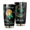 Camellia Personalized Butterfly If I Had Wings I Would Fly To You Stainless Steel Tumbler - Double-Walled Insulation Vacumm Flask - For Thanksgiving, Memorial Day, Christians, Christmas Gift