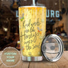 Camellia Personalized Kind Word Are Like Honey Stainless Steel Tumbler - Double-Walled Insulation Vacumm Flask - Gift For Bee Keepers, Bee Lovers