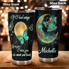 Camellia Personalized Butterfly If I Had Wings I Would Fly To You Stainless Steel Tumbler - Double-Walled Insulation Vacumm Flask - For Thanksgiving, Memorial Day, Christians, Christmas Gift