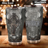 Camellia Persionalized Irish Armor Stainless Steel Tumbler - Customized Double - Walled Insulation Travel Thermal Cup With Lid