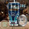 Camellia Personalized Blue Royal Hippie Van Stainless Steel Tumbler - Double-Walled Insulation Vacumm Flask - For Christmas Gift, Thanksgiving Gift, Drivers Gift