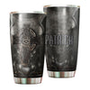 Camellia Persionalized Irish Armor Stainless Steel Tumbler - Customized Double - Walled Insulation Travel Thermal Cup With Lid