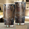 Camellia Personalized Native American Embroidery Stainless Steel Tumbler-Double-Walled Insulation Travel Cup With Lid 03