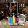 Camellia Persionalized 3D Colorful Pencil Super Teacher Stainless Steel Tumbler - Customized Double - Walled Insulation Travel Thermal Cup With Lid Gift For Teacher