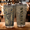 Camellia Personalized Mental Style Ancient EgyptStainless Steel Tumbler-Double-Walled Insulation Travel Cup With Lid 02