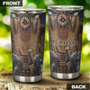 Camellia Personalized Native American Embroidery Stainless Steel Tumbler-Double-Walled Insulation Travel Cup With Lid 03