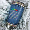 Camellia Personalized Hippie Wanderlust Definition Stainless Steel Tumbler- Sweat-Proof Double Wall Travel Cup With Lid