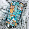 Camellia Personalized Beach Lover Stainless Steel Tumbler - Customized Double-Walled Insulation Travel Thermal Cup With Lid