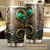 Camellia Personalized Butterfly Rock Style Stainless Steel Tumbler - Double-Walled Insulation Vacumm Flask - For Thanksgiving, Memorial Day, Christians, Christmas Gift